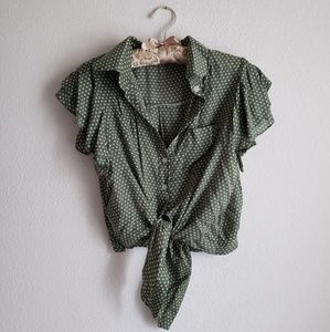 Korean K-pop style Polka dot blouse